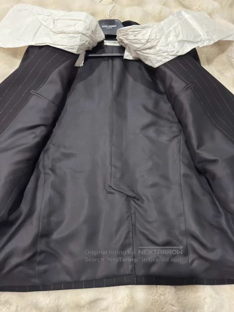 Saint Laurent Paris Saint Laurent Paris Double-breasted Men's Suit Jacket Size US M / EU 48-50 / 2 - 3 Thumbnail