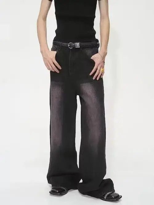 Japanese Brand × Jean Baggy Denim Wide Leg Jeans Size US 30 / EU 46 - 2 Thumbnail