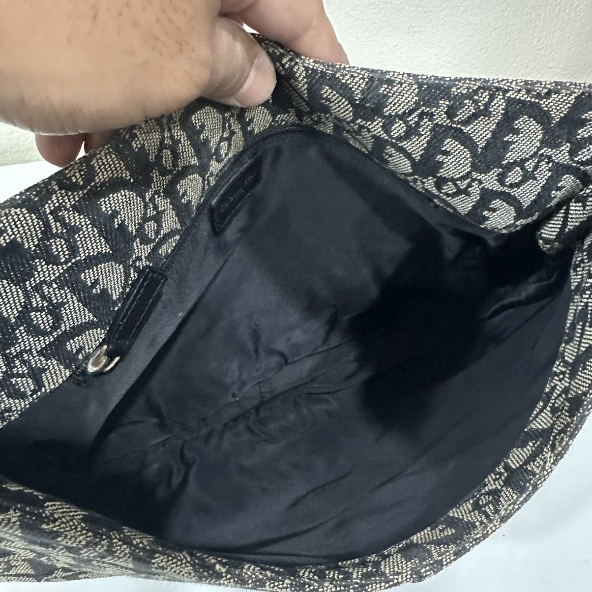 Dior CHRISTIAN DIOR OBLIQUE CANVAS MESSENGER CD BIG LOGO BAG Size ONE SIZE - 10 Thumbnail
