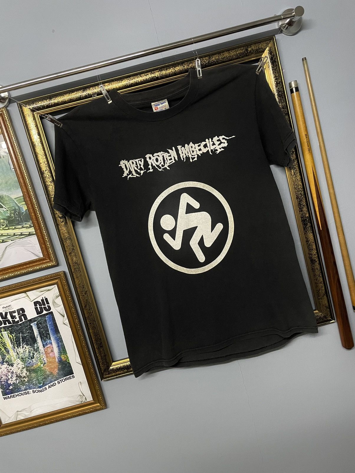 Band Tees Vintage Original 90s Dirty Rotten Imbeciles Punk Faded Tee Size US M / EU 48-50 / 2 - 2 Thumbnail