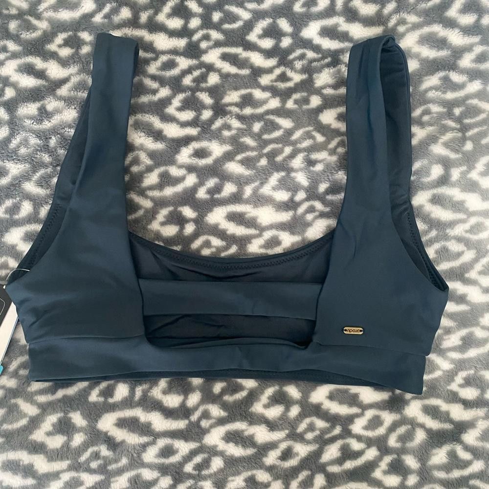 Rip Curl NWT Rip Curl Surf Swim Bikini Top Washed Navy Blue XS Size ONE SIZE - 6 Thumbnail