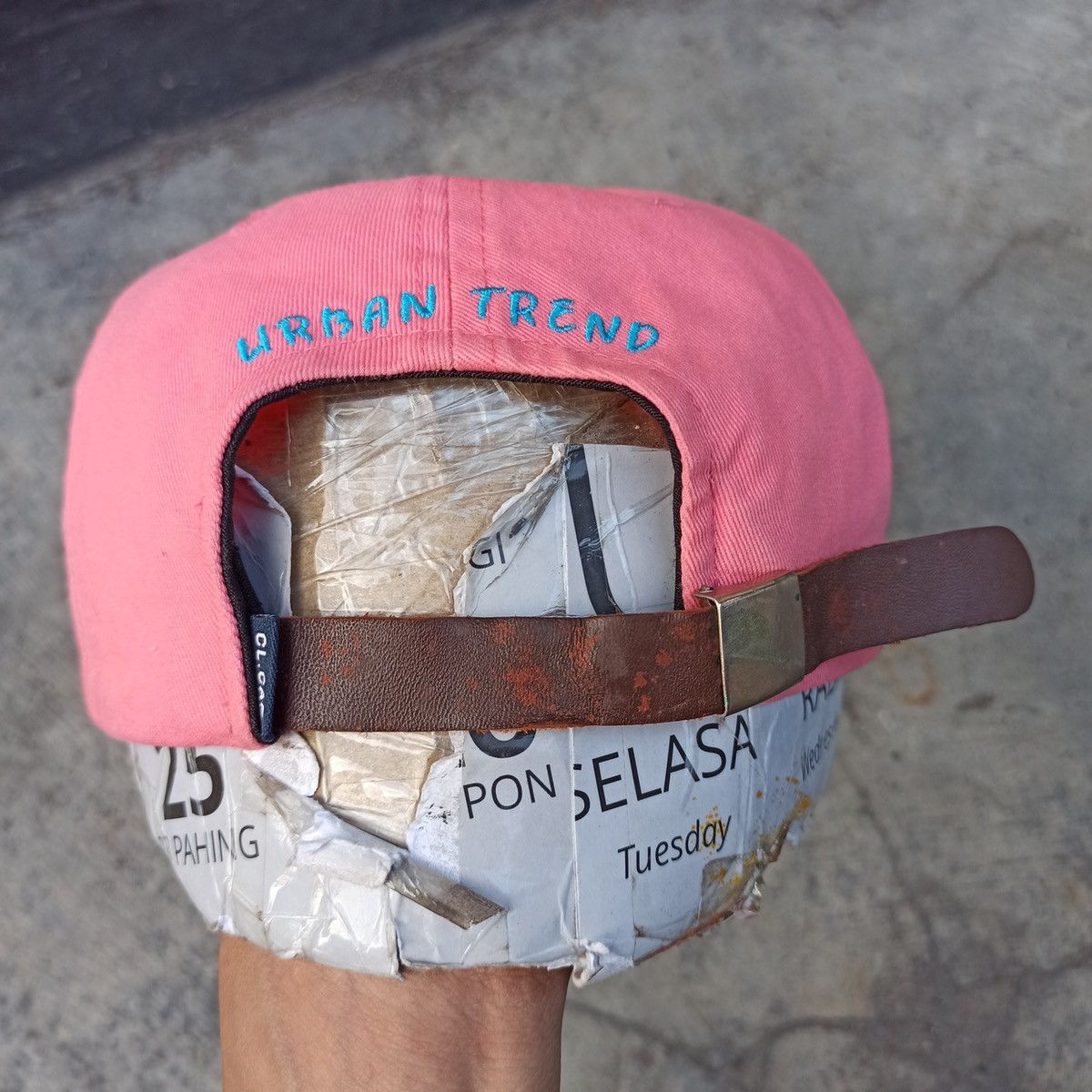 Japanese Brand Brookside and frence flag hat with leather strap Size ONE SIZE - 8 Thumbnail