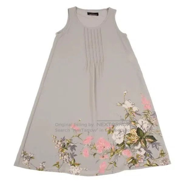 Comme des Garcons Comme Des Garcons size F Gray vintage floral dress Size XS / US 0-2 / IT 36-38 - 2 Thumbnail