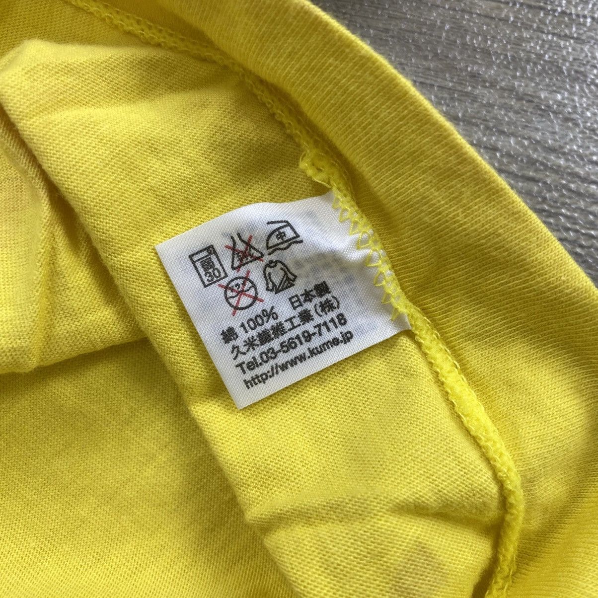 Bape Vintage Bape x 24 Hour Television Iconic Logo Yellow Tee Size US L / EU 52-54 / 3 - 8 Thumbnail