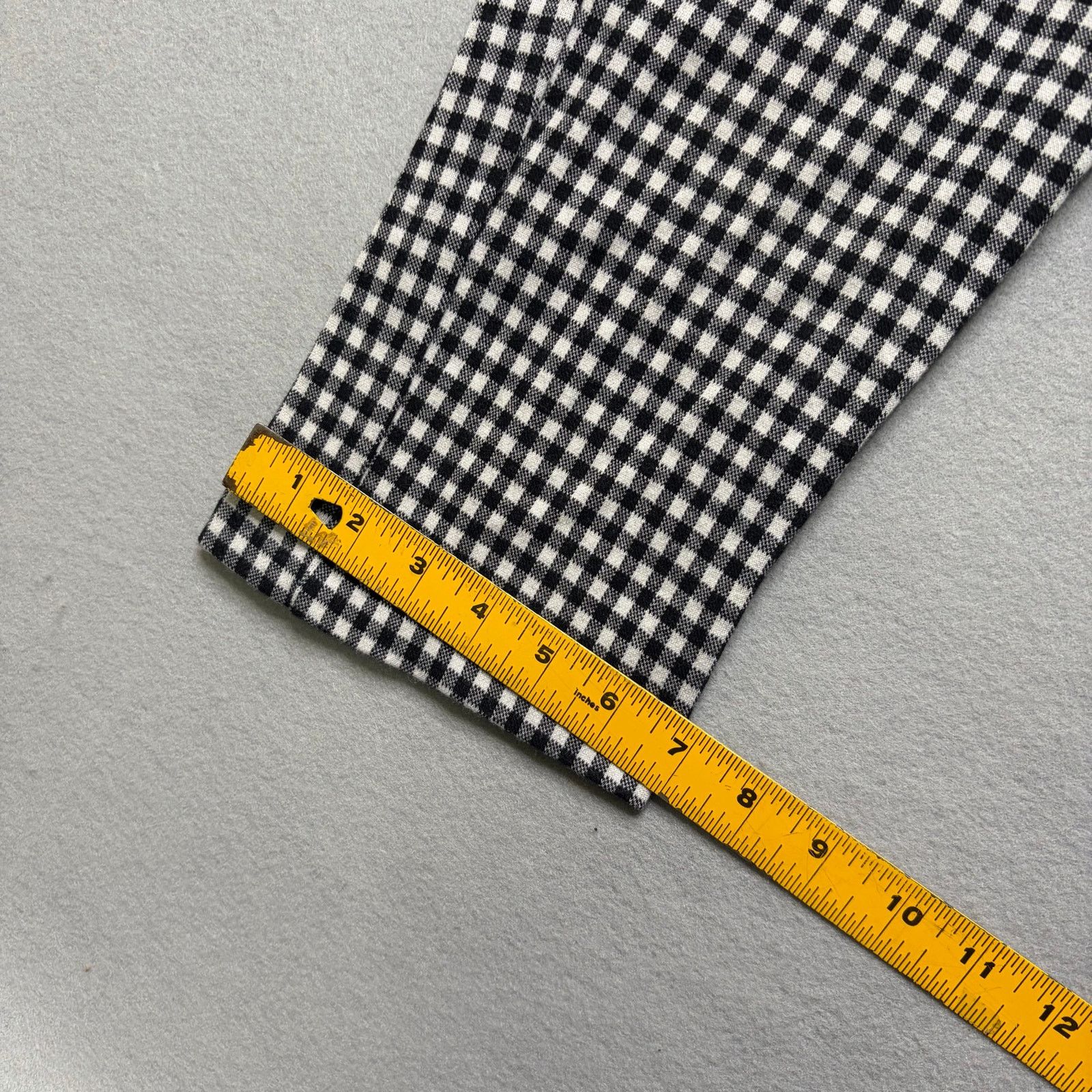 Anthropologie Anthropologie Women’s Black White Gingham Capri Pants 8 Size 30" / US 8 / IT 44 - 9 Thumbnail