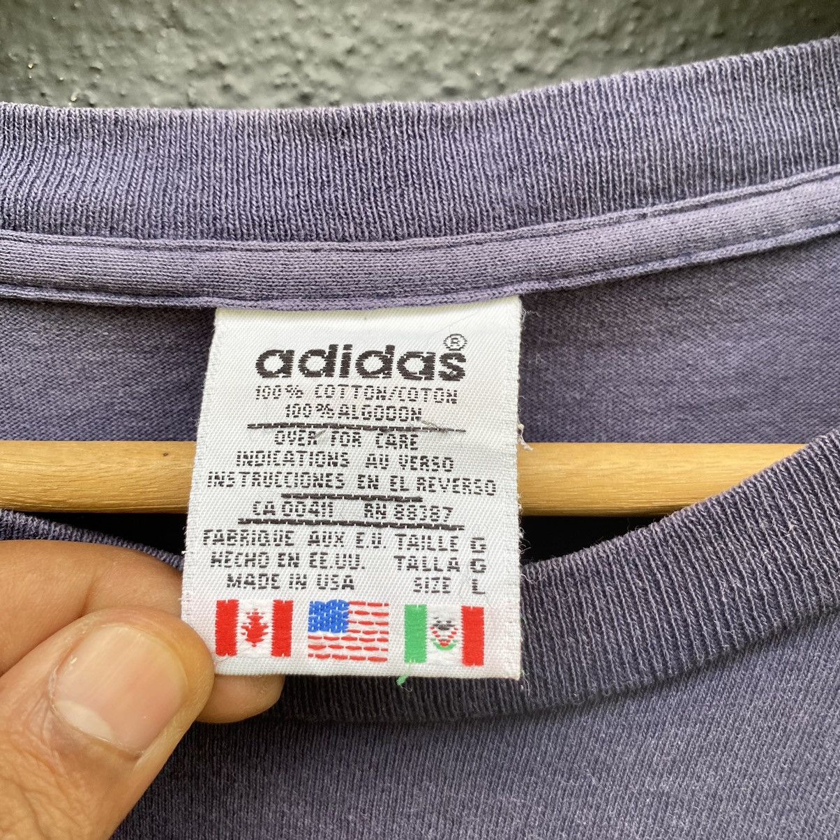 Adidas Thrashed Faded Vintage 90s Adidas ERD GRUNGE NWA DMC TEE Size US XL / EU 56 / 4 - 5 Thumbnail