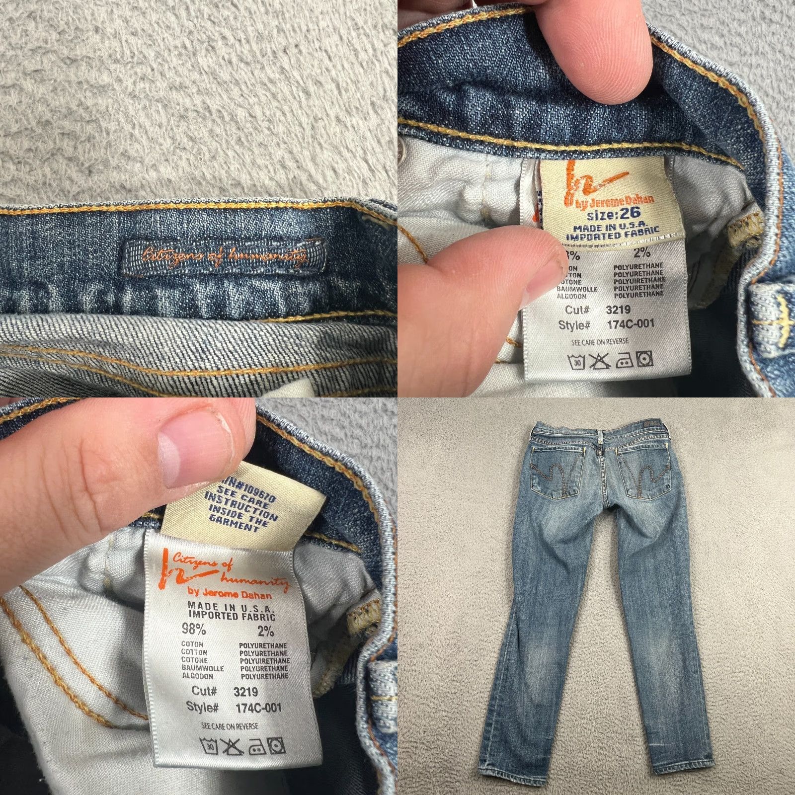Citizens Of Humanity Citizens of Humanity Jeans Women Size 26 Haley Ankle Denim Blue 5-Pocket Regular Rise Casual Womens Size 26" / US 2 / IT 38 - 8 Thumbnail