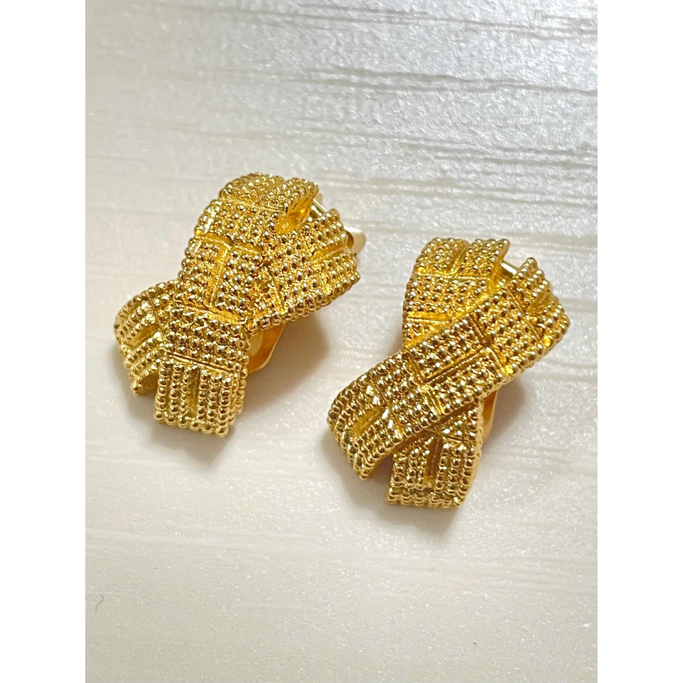 Dior MINT. Vintage Christian Dior golden cross earrings. Size ONE SIZE - 8 Thumbnail