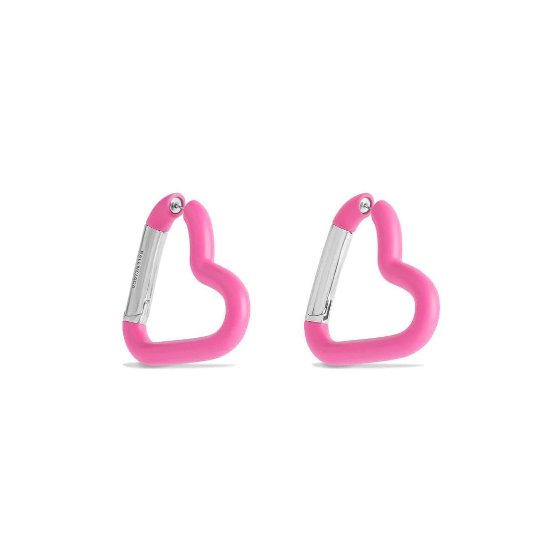 Balenciaga o1bcso1str0625 Size: OS / Love Clip Earring in Pink Size ONE SIZE - 2 Thumbnail