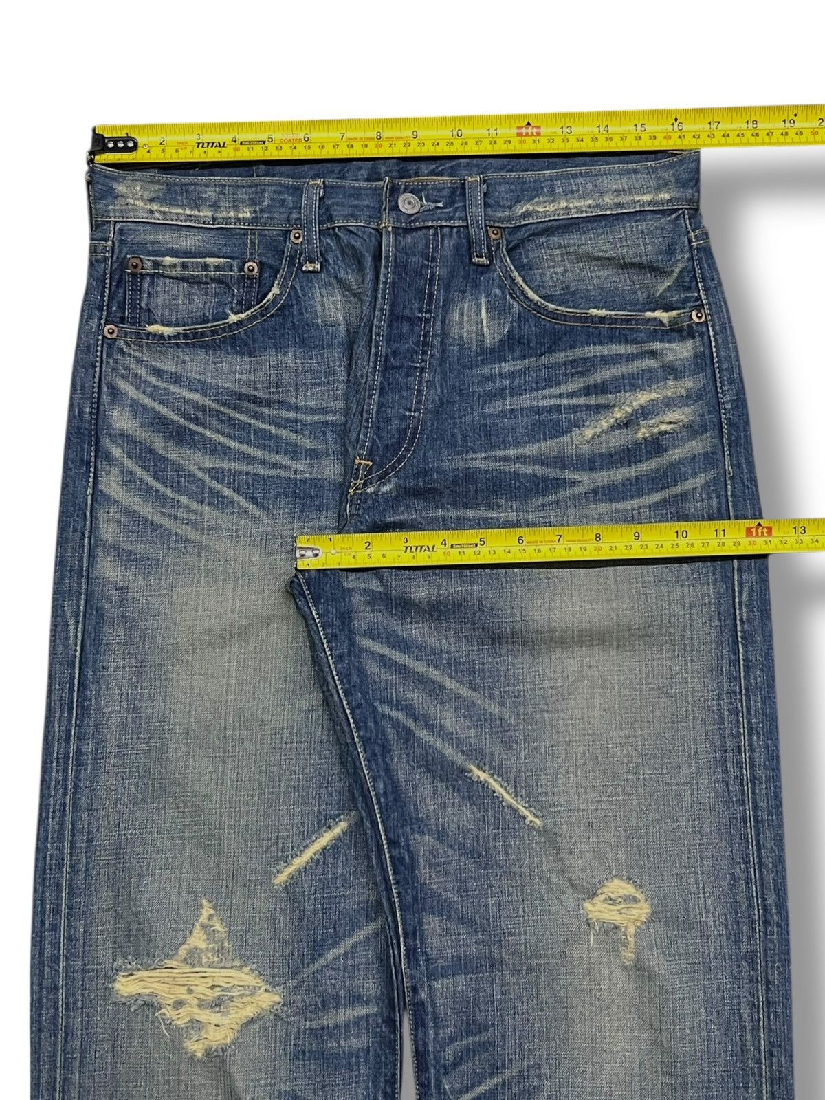 Levi's Loose Vintage 05s Levi’s 501 Japan Denim-Faded Whisker Wash Size US 33 - 20 Thumbnail