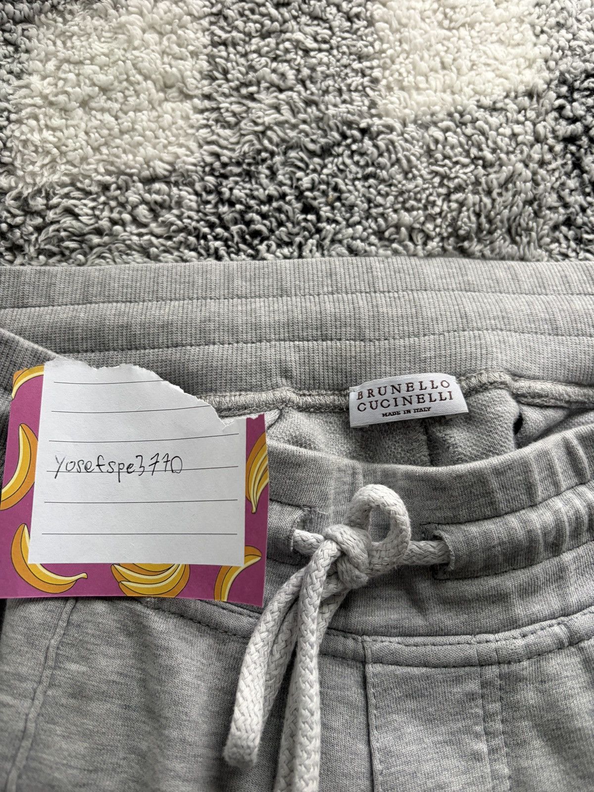 Brunello Cucinelli Brunello cucinelli Gray Sweatpants Size US 31 - 6 Thumbnail