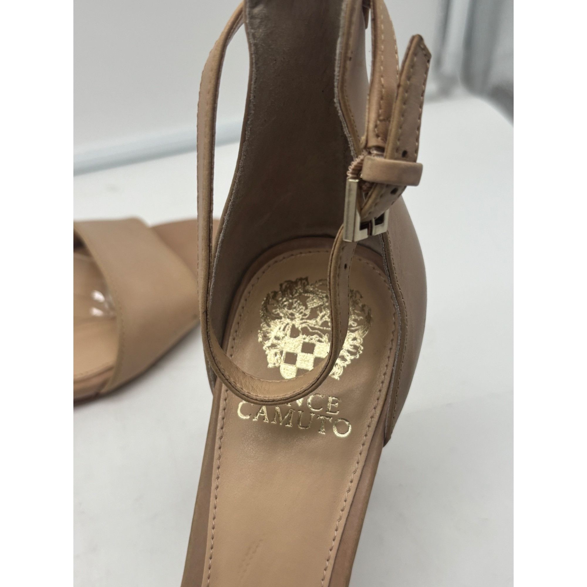 Vince Camuto Vince Camuto Corlina Leather Dress Sandals, Size 11, M, Nude Size US 11 / IT 41 - 5 Thumbnail