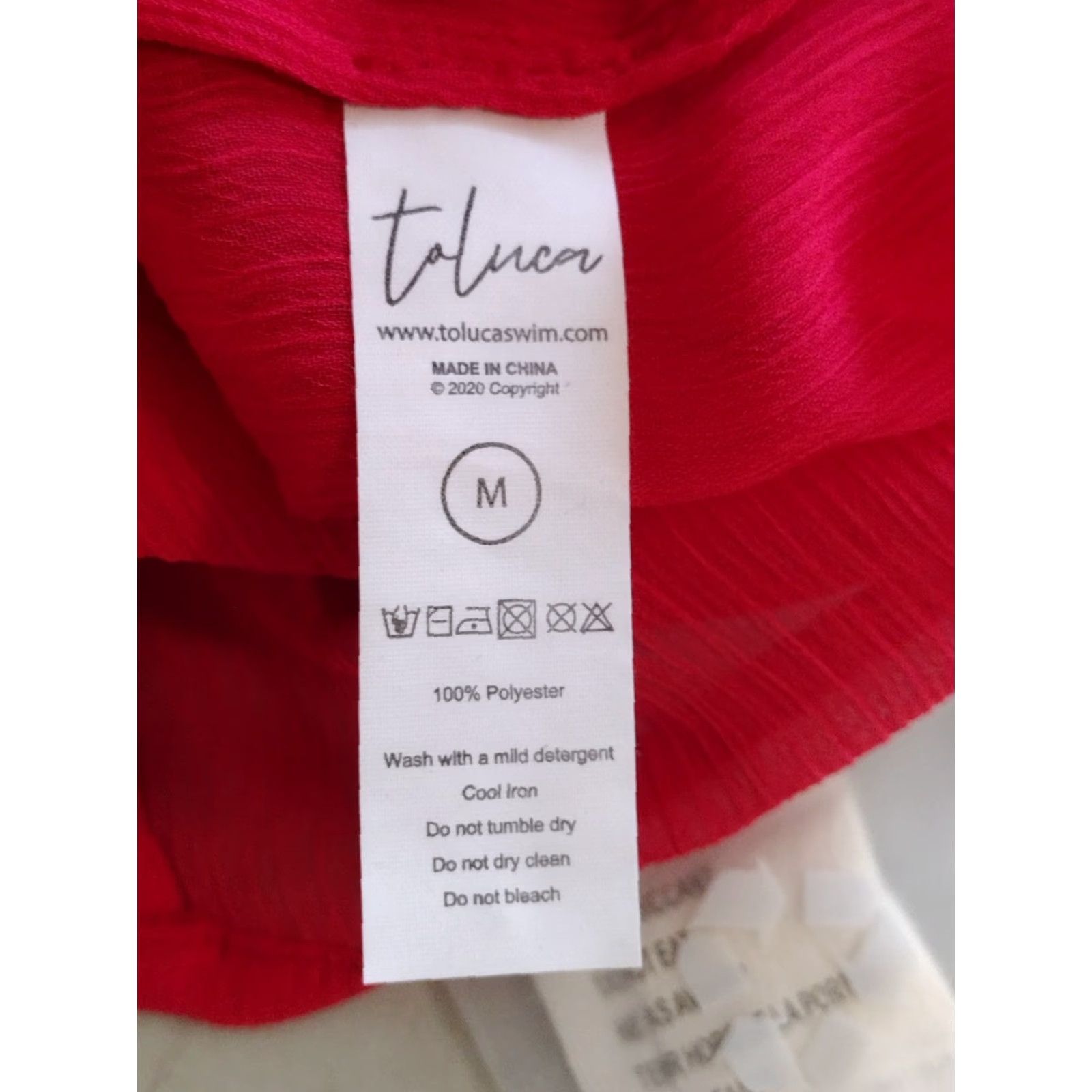 Vintage Toluca Berry Swim Cover Up Maxi Cowl Neck Sheer Dress Size M Womens Beach Dress Cotton Blend Polyester Berry Size M / US 6-8 / IT 42-44 - 5 Thumbnail