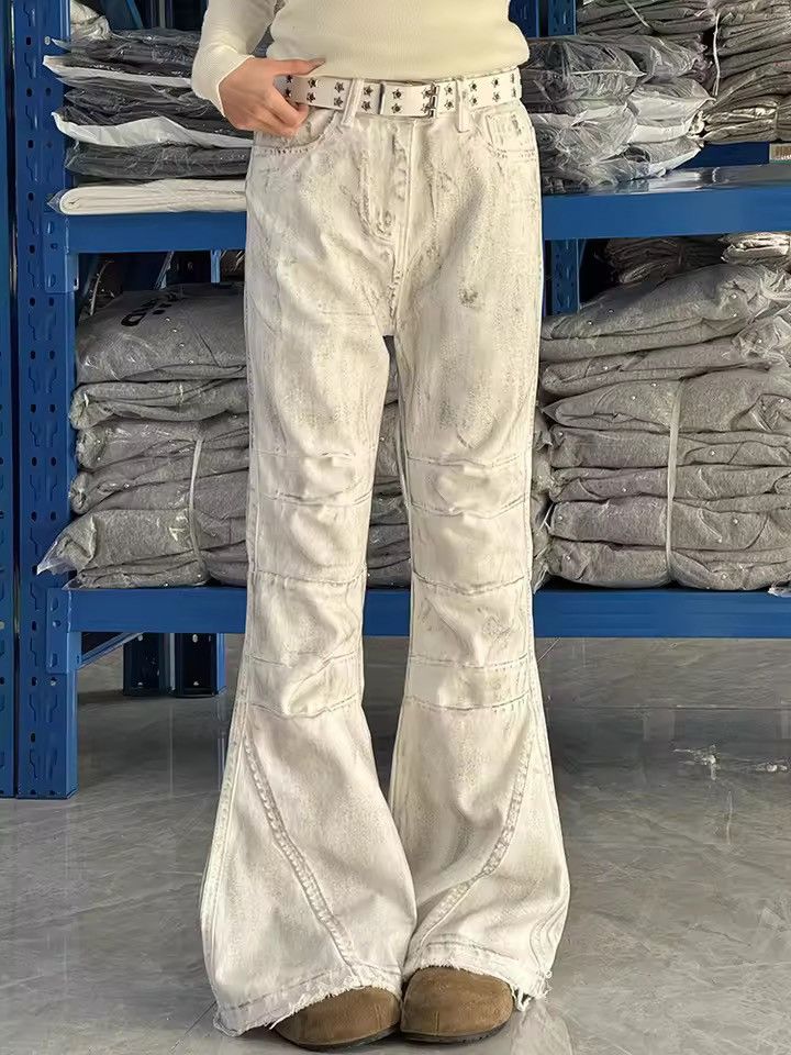 Jean ltx vintage washed faded loose baggy bootcut jeans Size US 31 - 4 Thumbnail