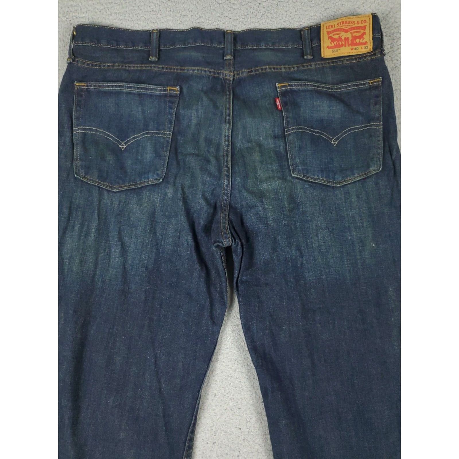 Levi's Levis 514 Straight Leg Jeans Mens Size 40x32 Blue Denim Size US 40 / EU 56 - 7 Thumbnail