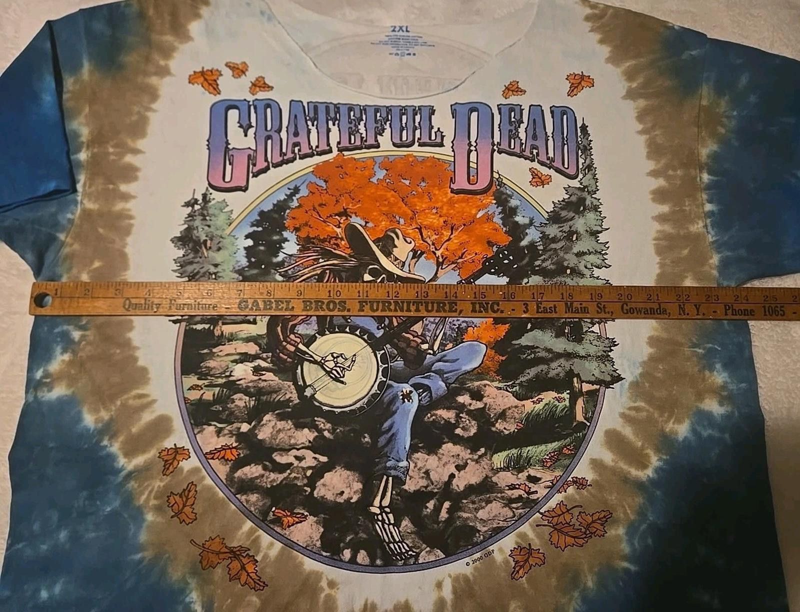 Liquid Blue 2000 Grateful Dead T-Shirt Tie Dye ‘94 Tour sz 2XL Skeleton Size US XXL / EU 58 / 5 - 6 Thumbnail
