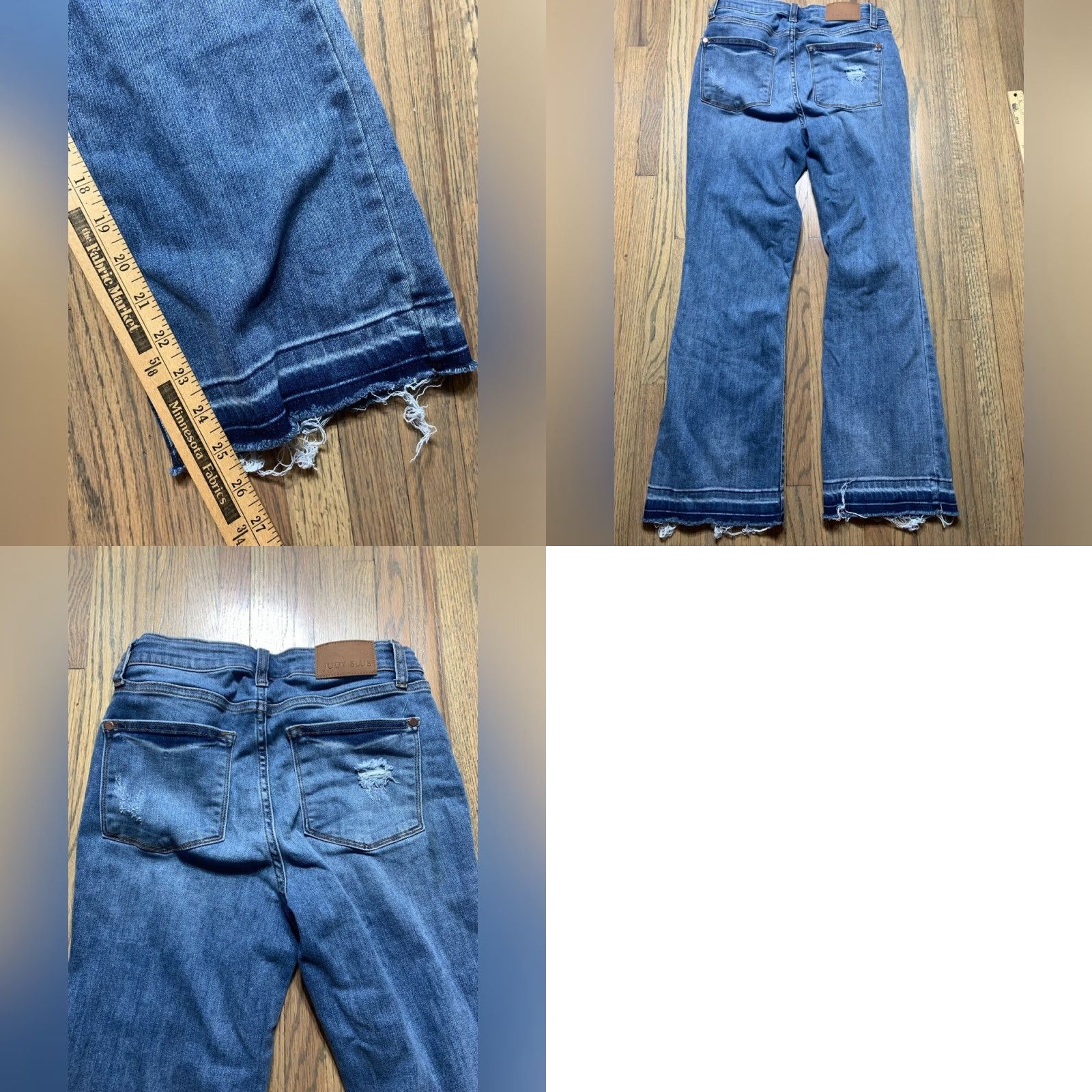 Vintage Judy Blue Bootcut Jeans Women 27 Blue Cropped Size 27" / US 4 / IT 40 - 8 Thumbnail