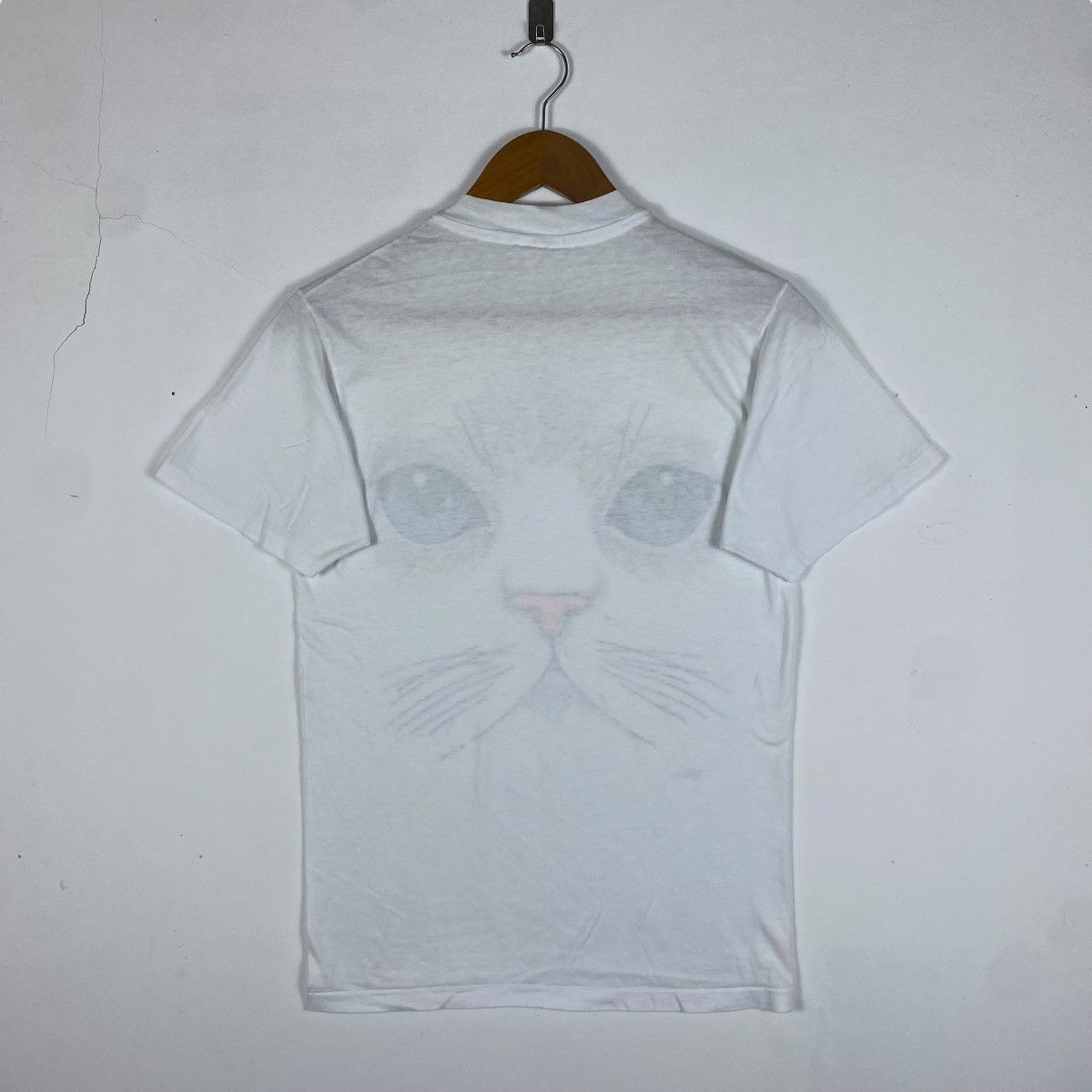 Vintage Vintage 80's CAT FACE Artwork Graphic Tee Shirt Size M / US 6-8 / IT 42-44 - 5 Thumbnail