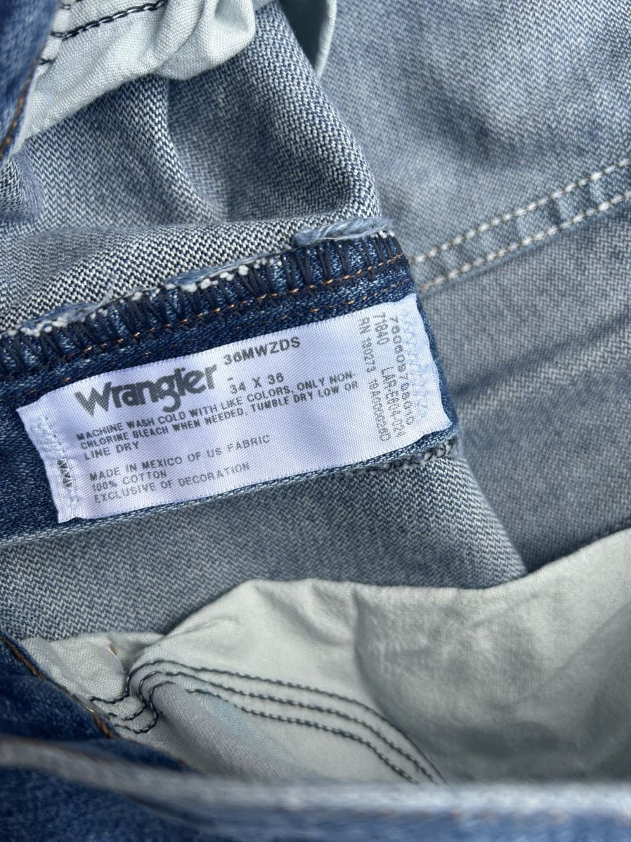 Carhartt × Levi's × Wrangler Vintage 90s/Y2K Wrangler Blue Jeans Size US 34 / EU 50 - 8 Thumbnail