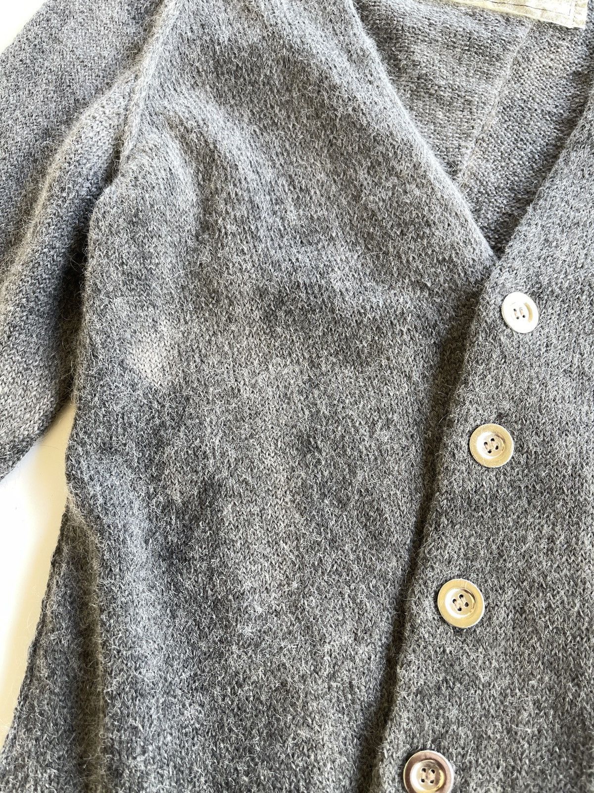 Japanese Brand 2005 Ambient Iconic Assymetrical Wool Mohair Cardigan Size S / US 4 / IT 40 - 16 Thumbnail