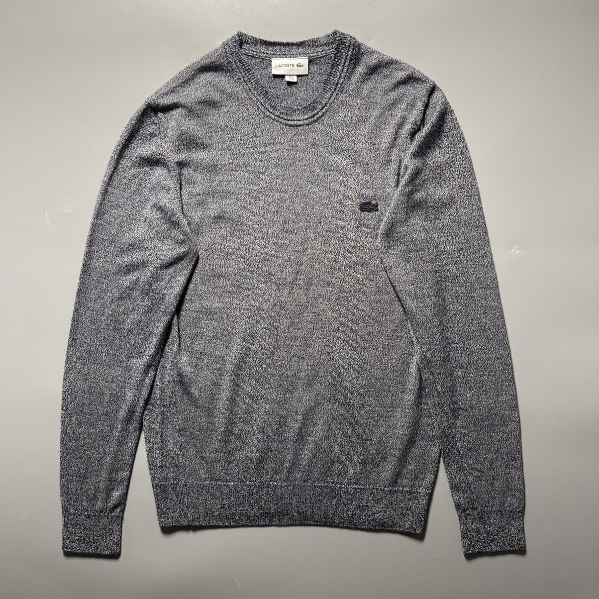 Lacoste Lacoste Men's Crew Neck Wool Jersey Sweater Size M Size US M / EU 48-50 / 2 - 2 Thumbnail