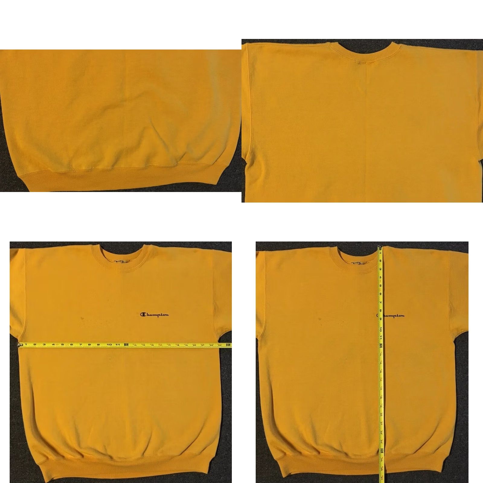 Champion VINTAGE Champion Faded Spellout Sweatshirt M Track School Surf Skate Grunge PE 90s Hoodie Mens Yellow Size US M / EU 48-50 / 2 - 9 Thumbnail