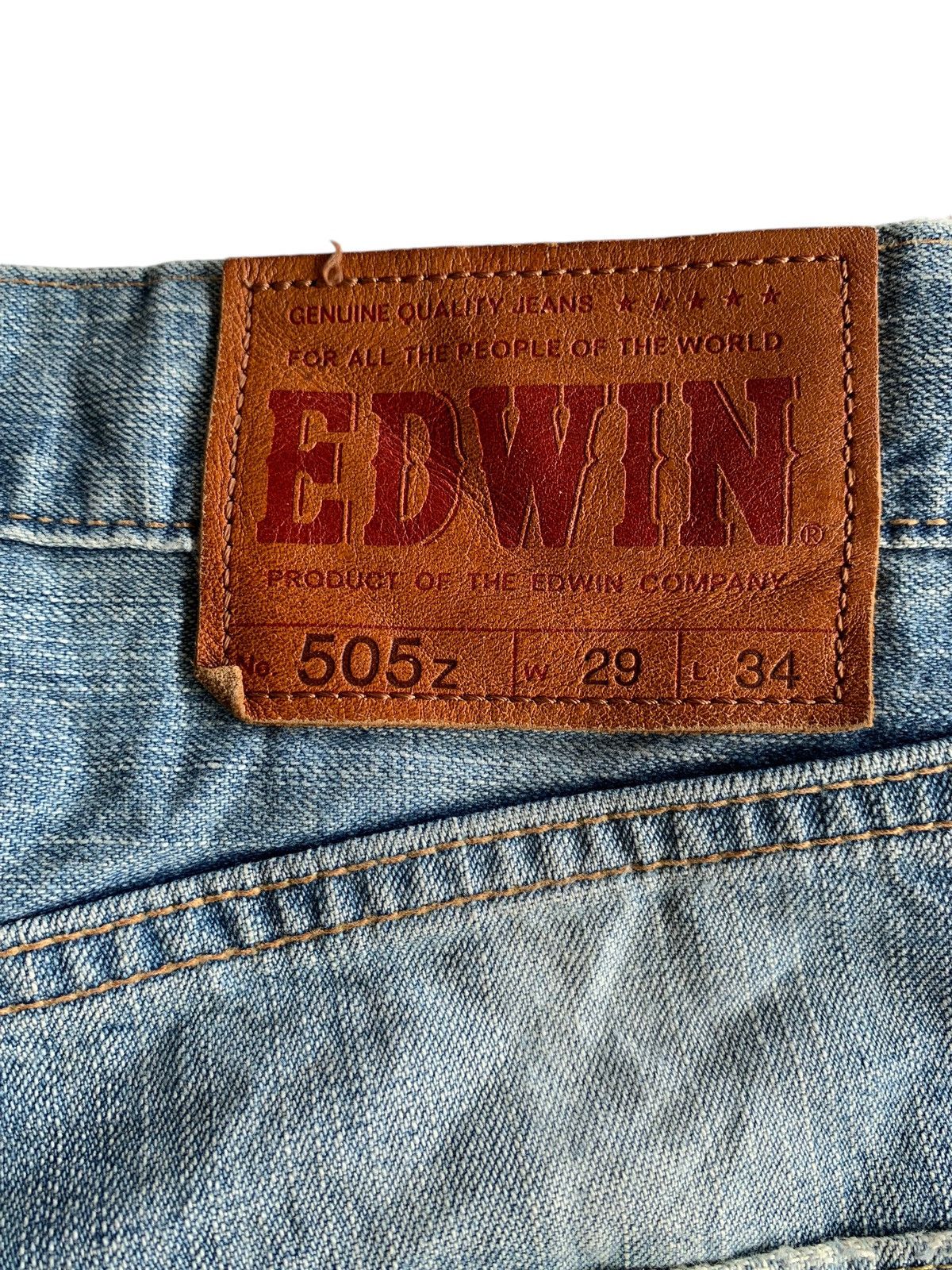Edwin × Kapital × Vintage EDWIN 505Z SELVEDGE DISTRESSED DENIM Size US 29 - 9 Thumbnail