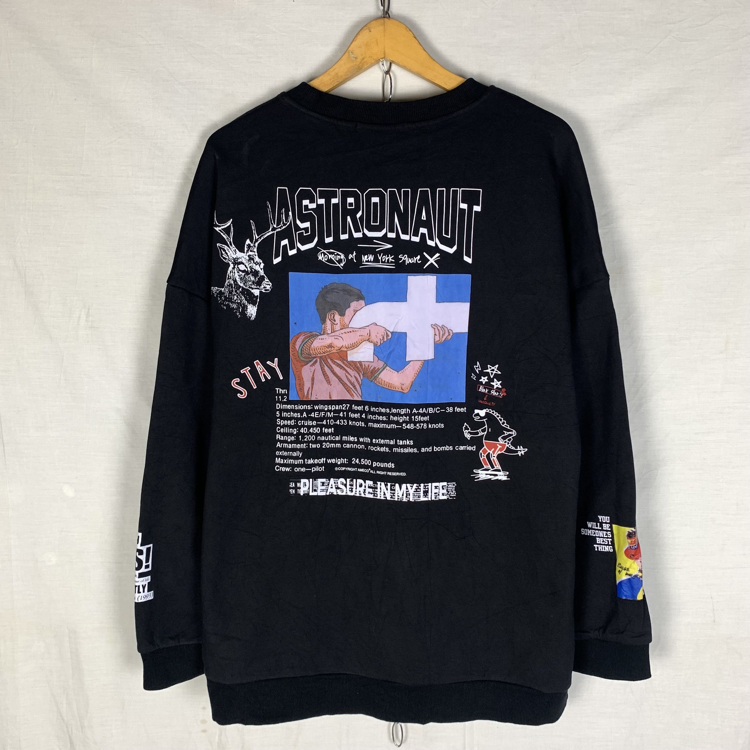 Japanese Brand Japanese Brand Art Graphic Sweatshirt Crewneck Size US L / EU 52-54 / 3 - 1 Thumbnail
