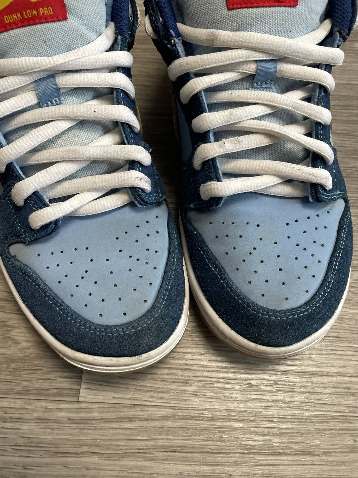 Nike NIKE SB Dunk Low Pro Why So Sad? Sneakers Blue Suede Size US 8 / EU 41 - 7 Thumbnail