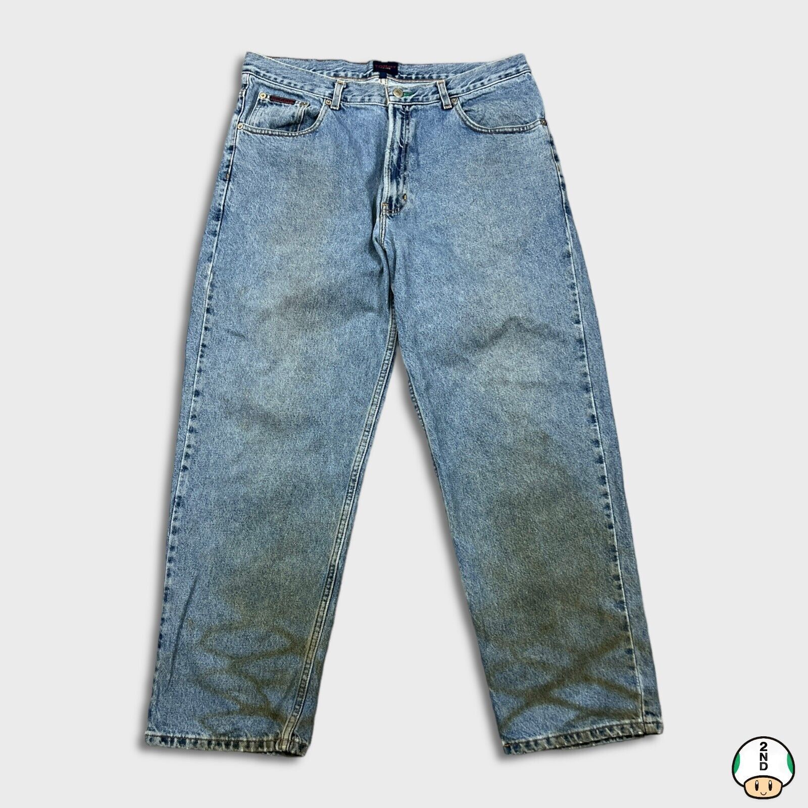 Tommy Hilfiger × Vintage Vintage Tommy Hilfiger Jeans 36x30 Tommy Jeans Baggy 90s Size US 36 / EU 52 - 1 Thumbnail