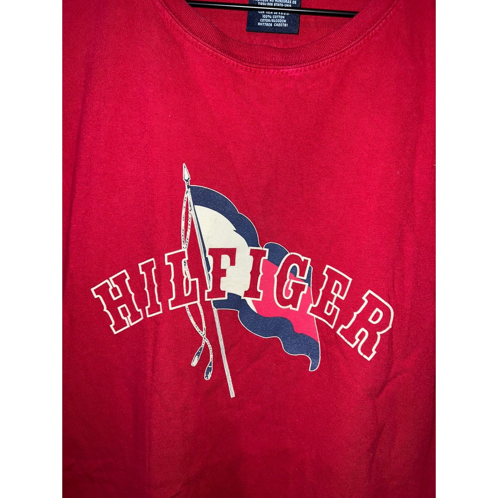 Tommy Hilfiger Y2K Tommy Hilfiger Red Shirt Tommy Classics Tee 2000s Large Size US L / EU 52-54 / 3 - 2 Thumbnail
