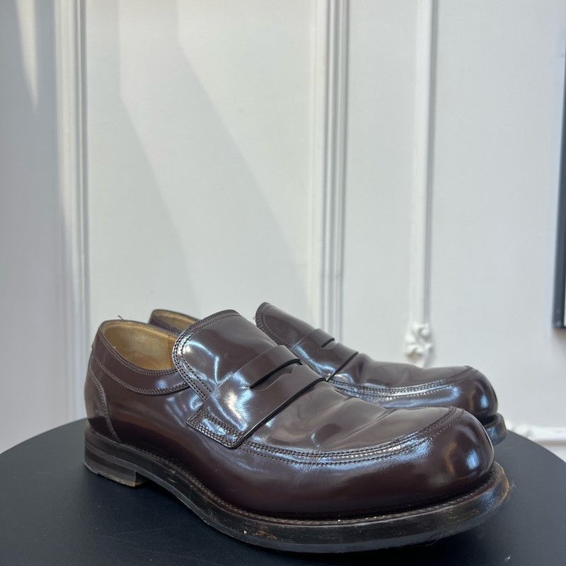 Gucci Gucci Brown Leather Casual Loafers for Men -2508 Size US 8.5 / EU 41-42 - 1 Thumbnail