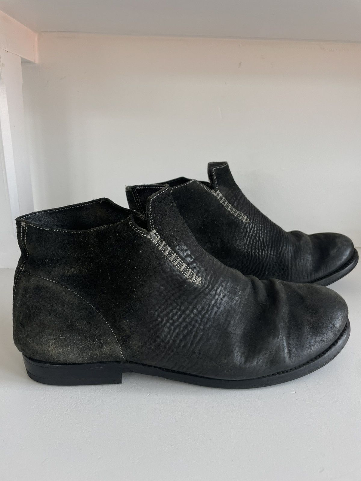 A1923 Handmade A1923 ankle boots in one-piece horse leather Size US 10 / EU 43 - 6 Thumbnail