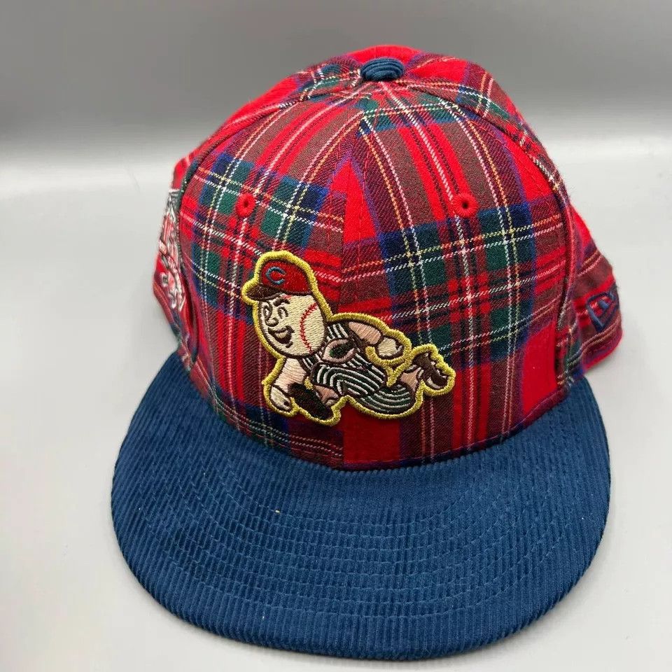 New Era Cincinnati Reds Hat Men Red Blue 59Fifty New Era Fitted Cap Size ONE SIZE - 2 Thumbnail