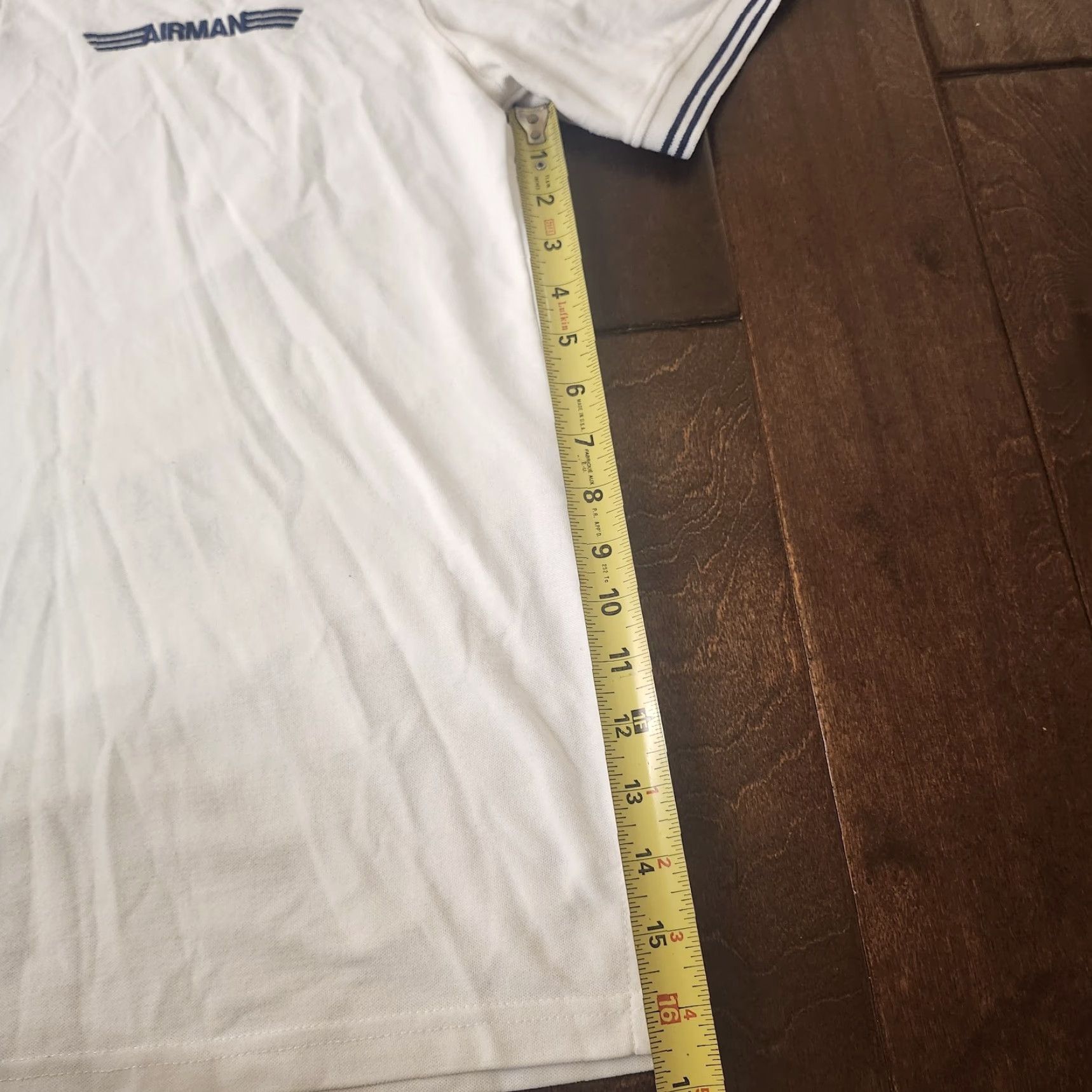 Vintage LADA Men's Polo Shirt White Embroidered Airman Military Casual Short Sleeve Regular Fit XS? Not applicable? Size US M / EU 48-50 / 2 - 7 Thumbnail