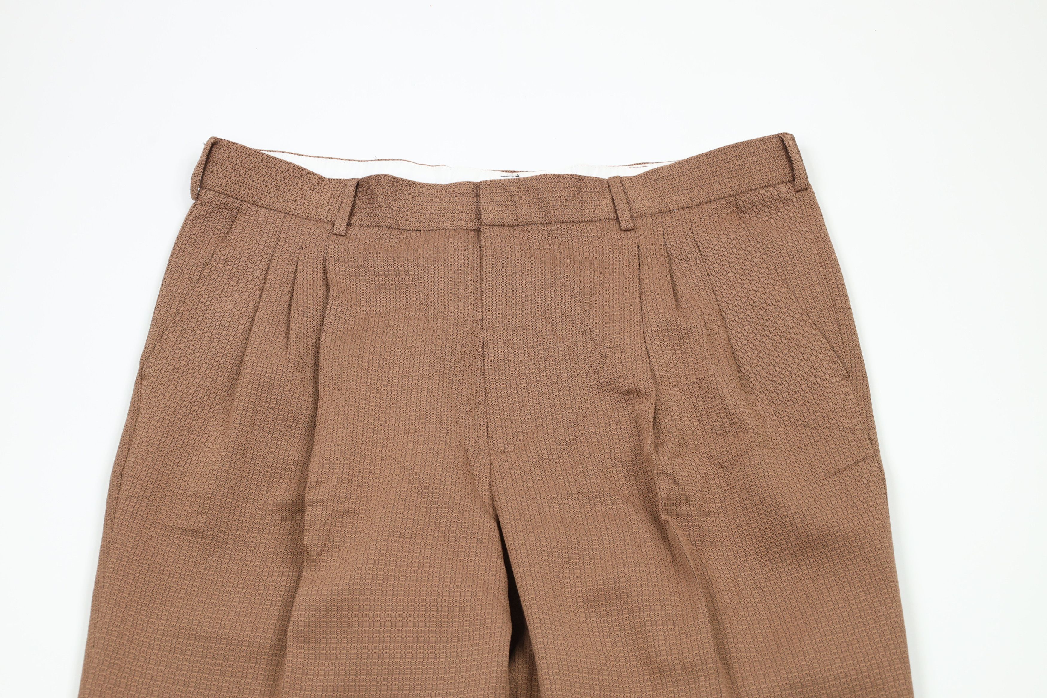 Vintage Vintage 90s Streetwear Pleated Cuffed Wide Leg Chino Pants Size US 38 / EU 54 - 2 Thumbnail