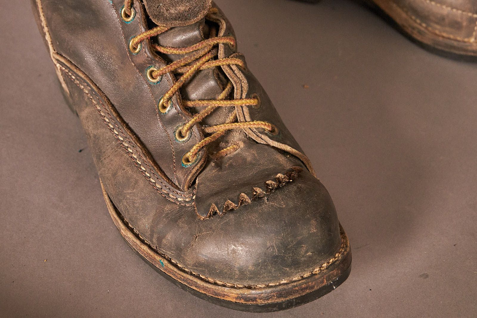 WESCO 90s Westco Vibram Sole Climber Logger Black Leather Boots Size US 10.5 / EU 43-44 - 7 Thumbnail