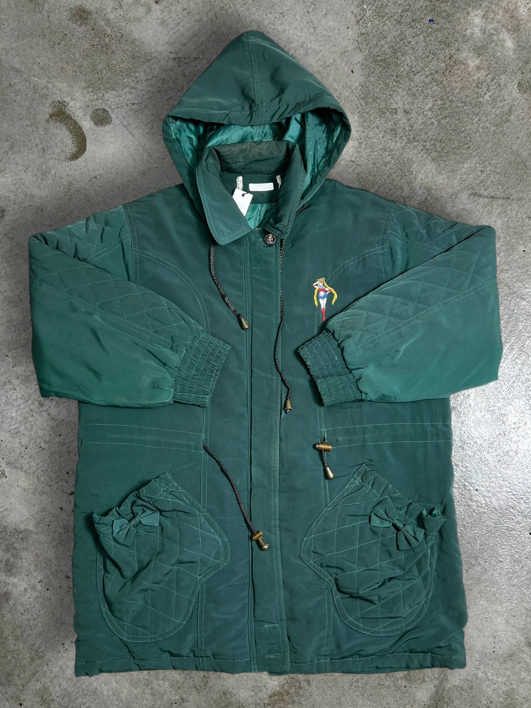 Anime Vintage Sailor Moon Embroidery Parka JKA423 Size US L / EU 52-54 / 3 - 5 Thumbnail