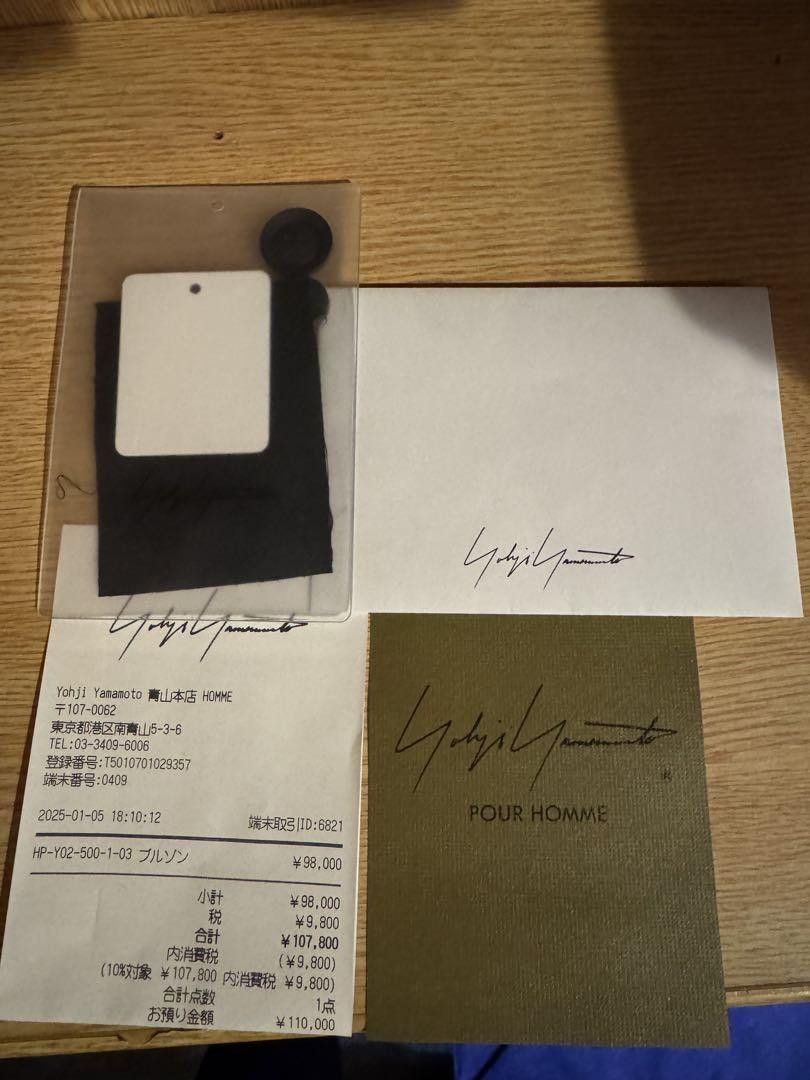 Yohji Yamamoto POUR HOMME 2025SS TA TUXEDO FASTENER BLOUSON Size US L / EU 52-54 / 3 - 4 Thumbnail