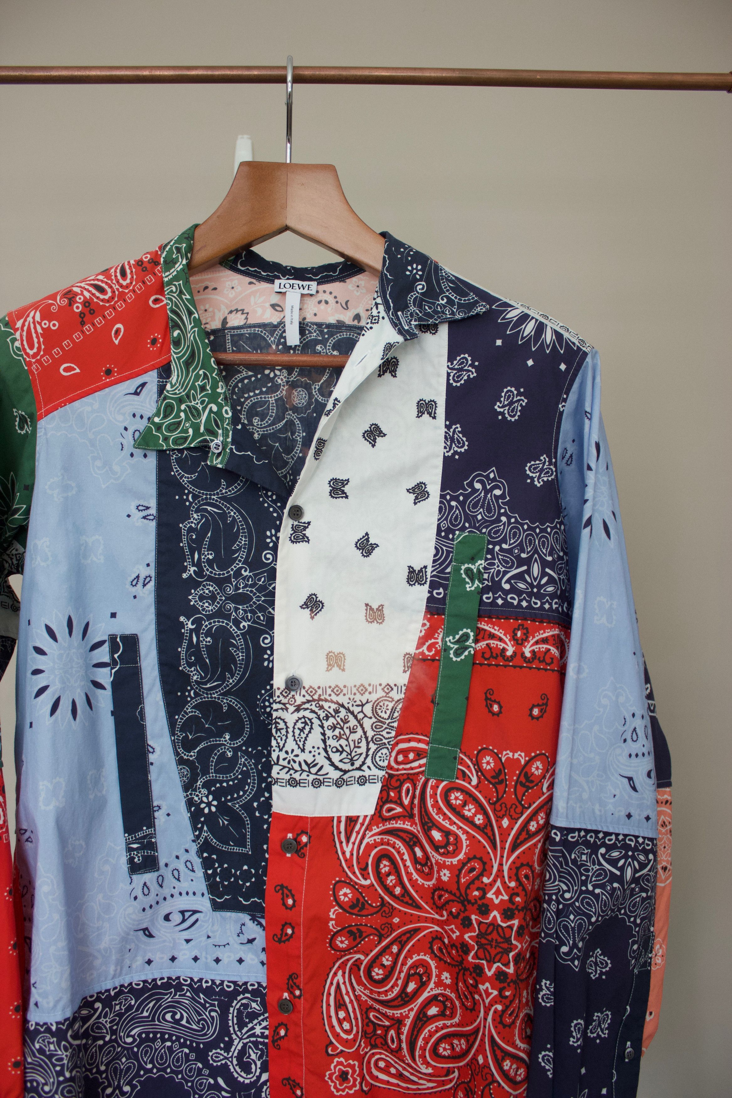 Loewe S/S19 Loewe Asymmetrical Bandana Long Sleeve Shirt Size US XS / EU 42 / 0 - 3 Thumbnail