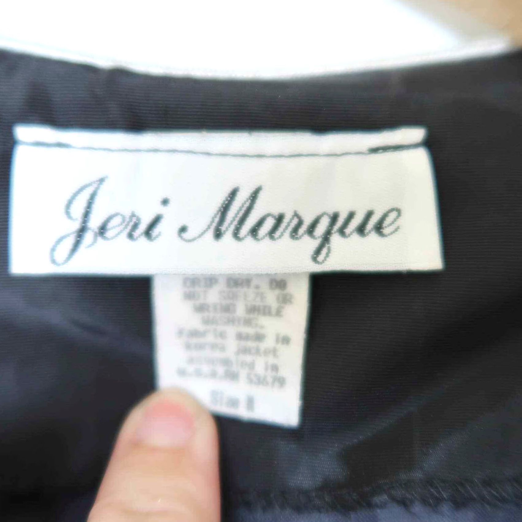 Vintage VINTAGE Jeri Marque black and silver metallic sparkly leaf print Jacket M 1980s Eveningwear Womens Size M / US 6-8 / IT 42-44 - 6 Thumbnail