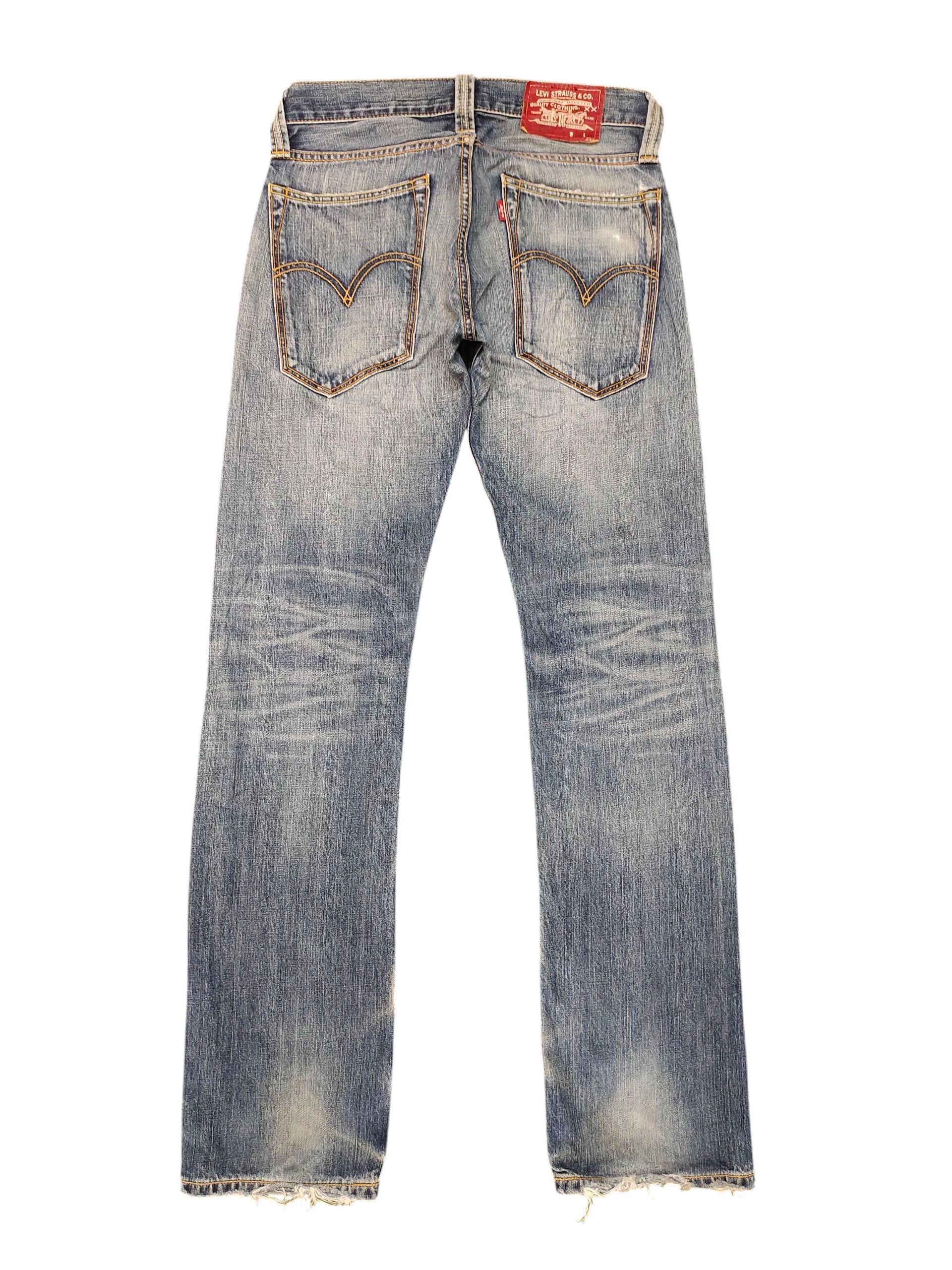 Levi's Vintage Clothing Vintage Levis 505 Clawmark Distress Sand Wash Denim Jeans Size US 29 - 8 Thumbnail