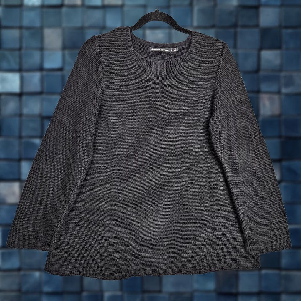 Vintage Gudrun Sjoden Long Sleeve Pullover Round Neck Organic Cotton Sweater M Black Women Knit Regular Size M Size M / US 6-8 / IT 42-44 - 1 Thumbnail