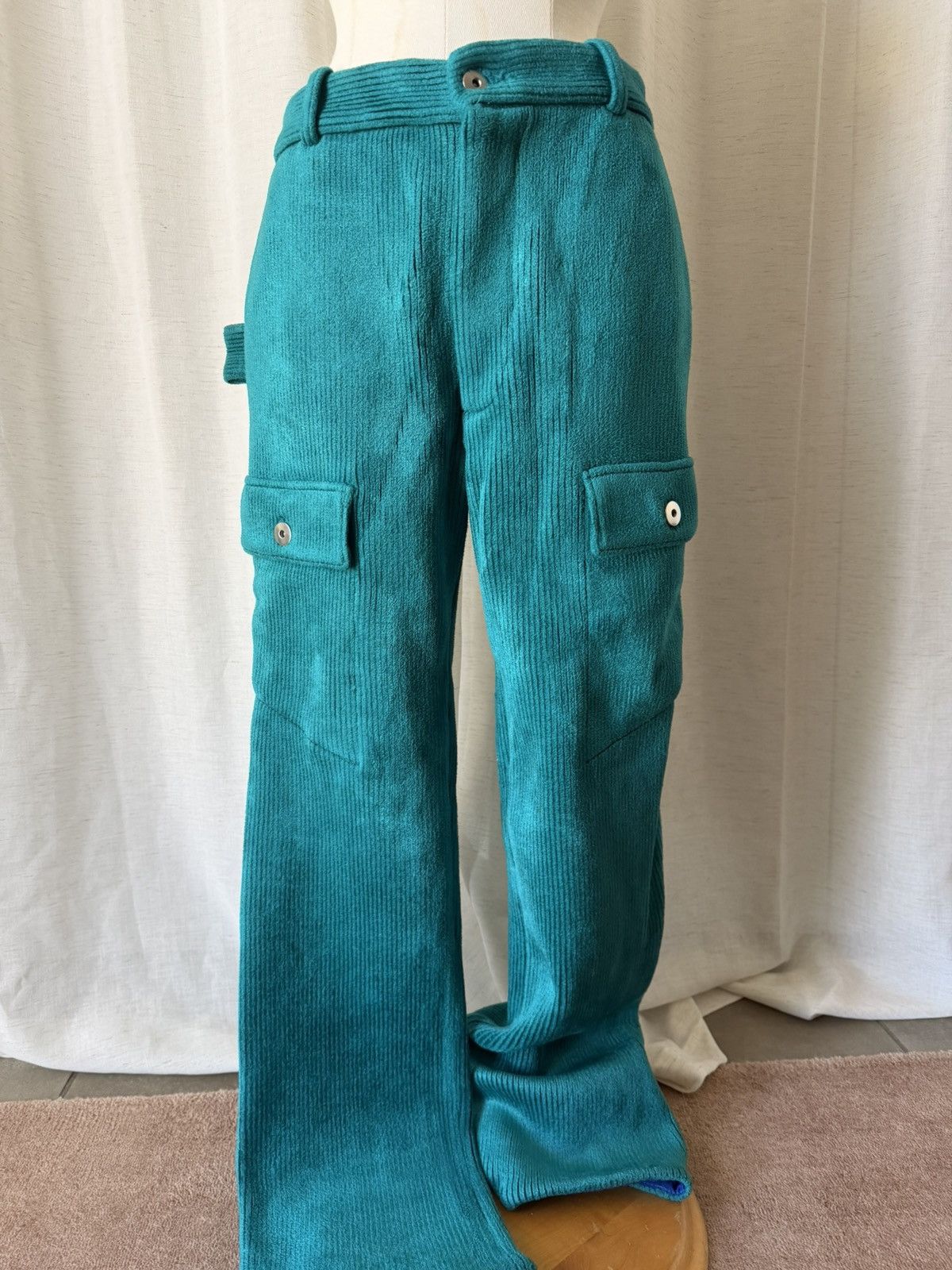 Bottega Veneta Bottega Veneta relaxed turquoise trousers Size US 44 / EU 60 - 4 Thumbnail