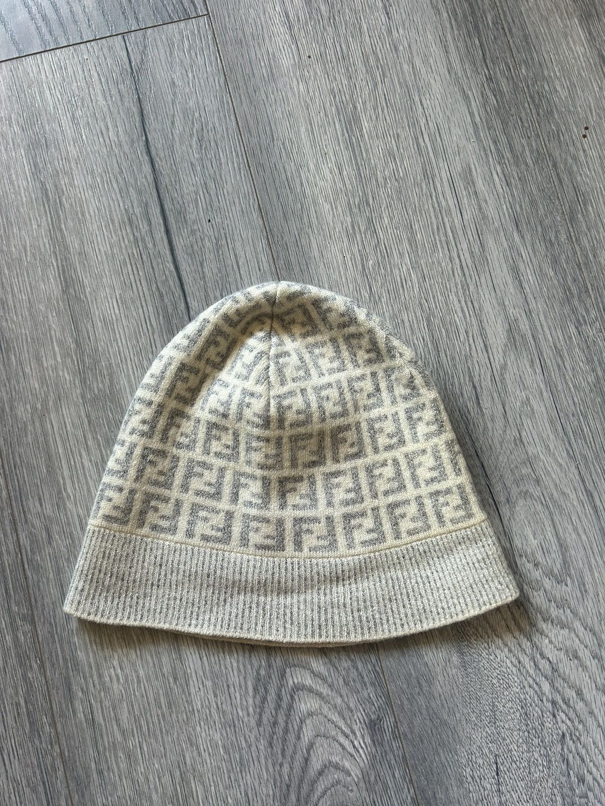 Fendi FF Zucca Monogram Wool Beanie Size ONE SIZE - 1 Thumbnail