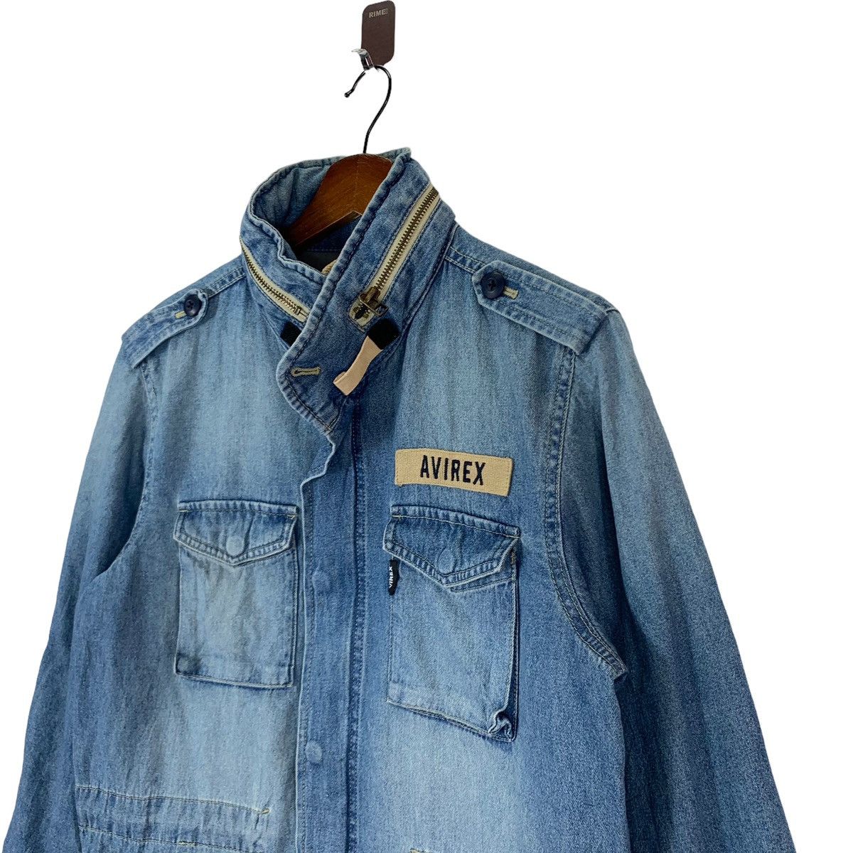 Avirex × Vintage Vintage Avirex USA Military Army Denim Button Jacket Size US M / EU 48-50 / 2 - 3 Thumbnail