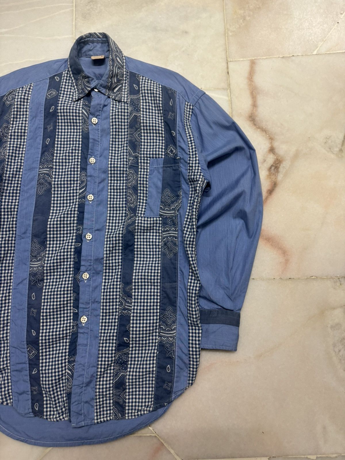 45rpm 45RPM STUDIO JAPAN PEISLEY PATHWORK SHIRT RARE STYLE Size US S / EU 44-46 / 1 - 6 Thumbnail