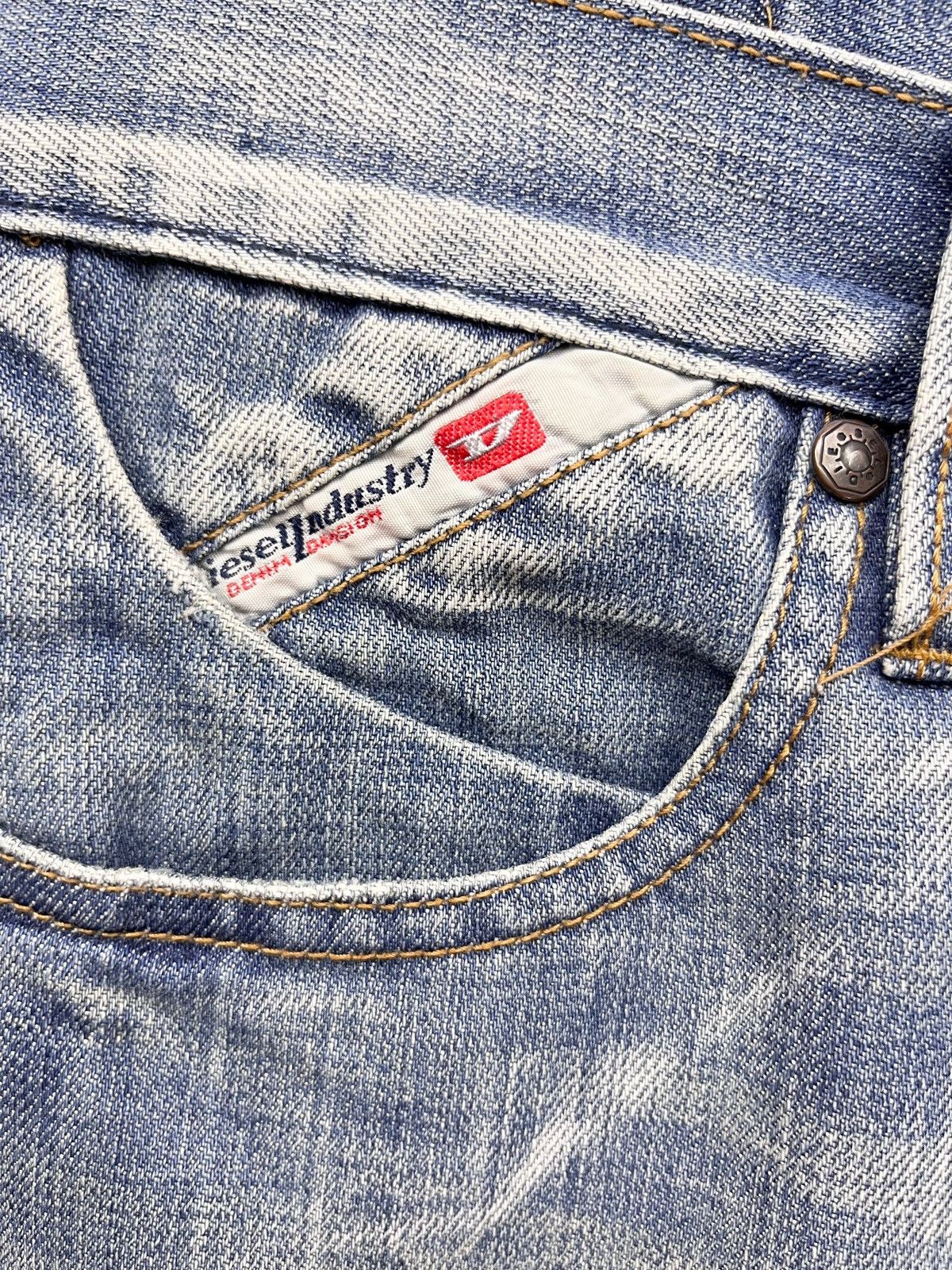 Diesel 🔥Vintage DIESEL PUNK ONLY THE BRAVE FLARE Light Wash Denim Size US 30 / EU 46 - 10 Thumbnail