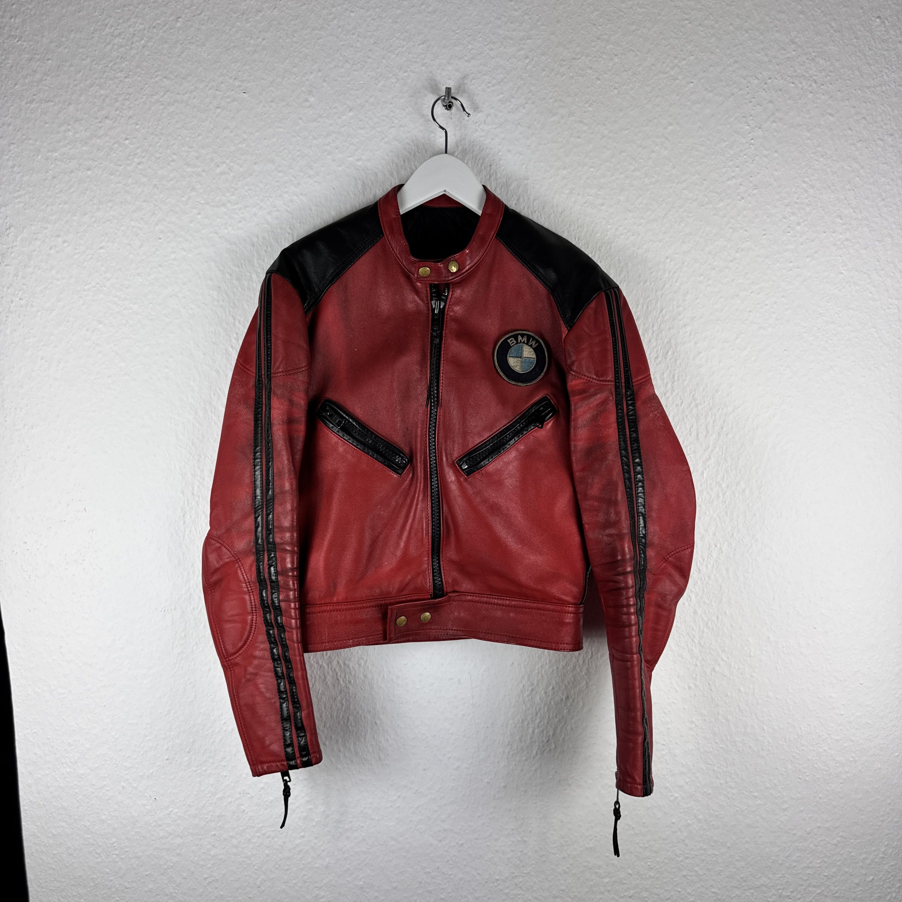Vintage Vintage 80's BMW Leather Jacket Furygan Racing Jacket Size S Size US S / EU 44-46 / 1 - 1 Thumbnail