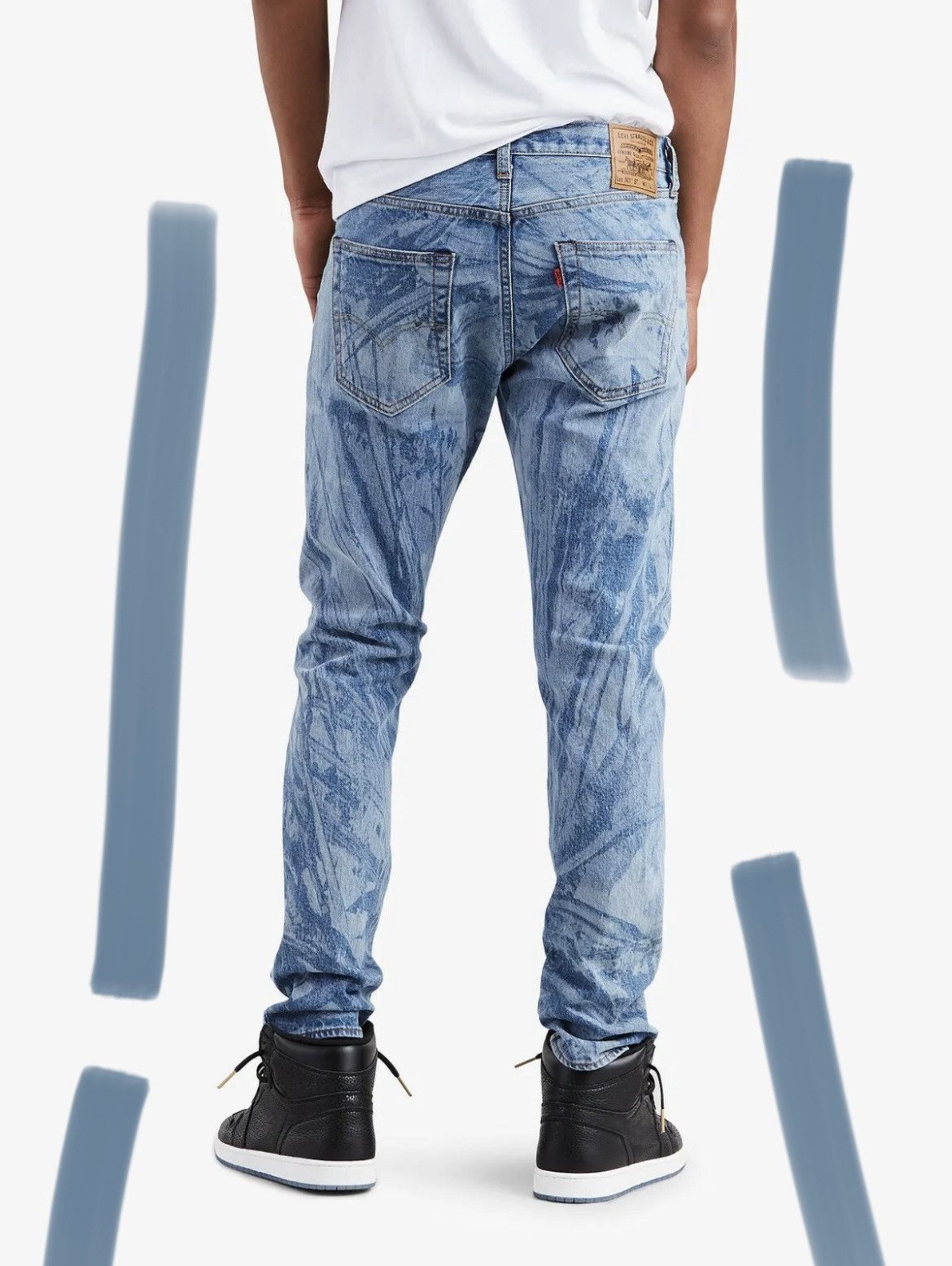 Levi's × Levi's Made & Crafted × Levi's Vintage Clothing BNWT JUSTIN TIMBERLAKE 501 ST Big E Slim Taper Washed Denim Jeans Pants Size US 33 - 11 Thumbnail